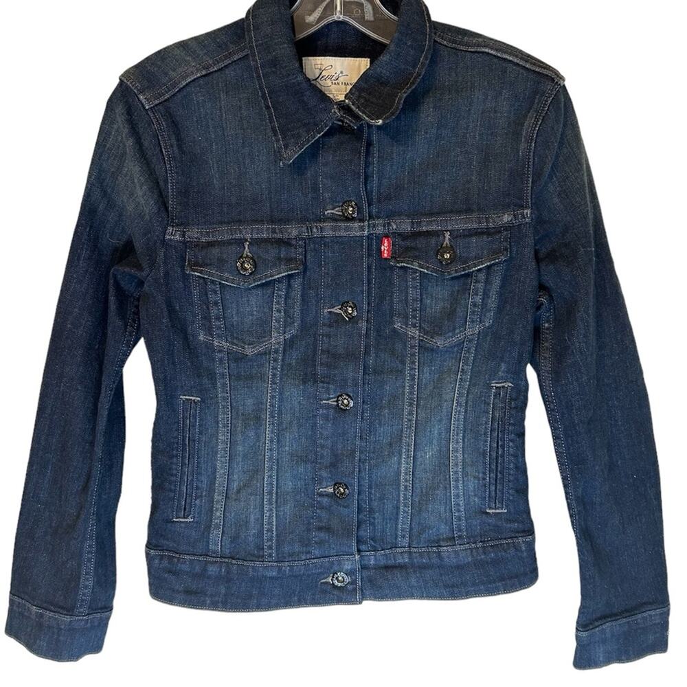 Levi’s San Francisco Dark wash denim jacket. Size S